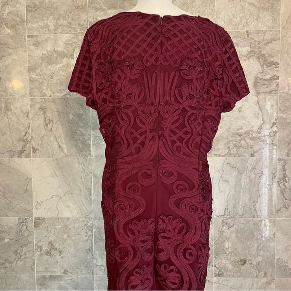 JS Collections Soutache Mesh Lace Cocktail Dress - Picture 5 of 7